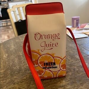 Orange Juice Themed Women's Bag
